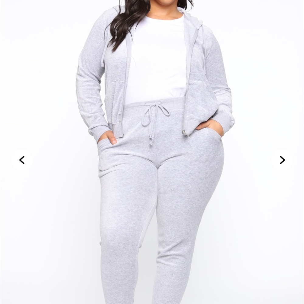 Fashion Nova Women's XL Gray Jogger PANTS Only